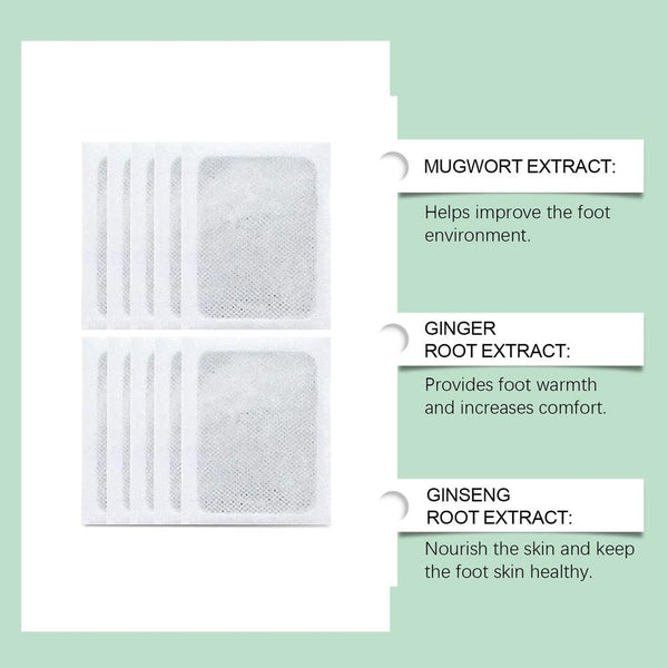 100% Herbal & Gentle Ingredient Detox Foot Pads (Pack of 30)